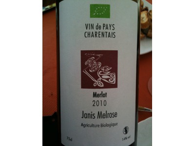 Vin de pays Charentais BIO Janis Melrose à Salles d\'Angles (16)