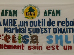 ELISA et SMLH présents en Haïti (banderoles AFAM)