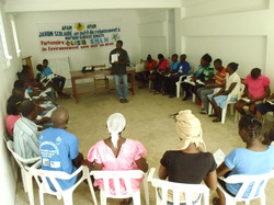 ELISA et SMLH présents en Haïti (banderoles AFAM)