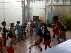 Guilaine, stagiaire ELISA, à Salvador de Bahia