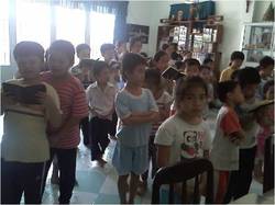 La nouvelle cour  de la Maison d'Amour d'Ho Chi Minh Ville