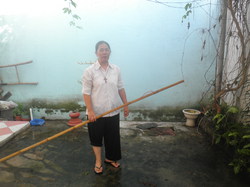 La nouvelle cour  de la Maison d'Amour d'Ho Chi Minh Ville