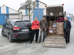 Livraison de cartons, destination Haïti, à Marans (17)