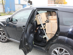 Livraison de cartons, destination Haïti, à Marans (17)