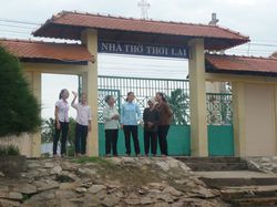 Visite des familles de Thoï Laï, dans le delta du Mékong, le 20 juin 2014